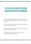 ILTS 290 updated exam questions and answers