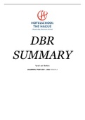 DBR Summary Block 2122 A