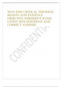 Exam &lpar;elaborations&rpar; D265 WGU Critical Thinking