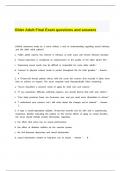 Older Adult Final Exam questions and answers&period;