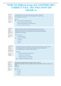 NURS 316 Midterm Exam ALL ANSWERS 100&percnt; CORRECT FALL -2021 SOLUTION AID GRADE A&plus;