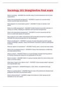 Sociology 101 Straighterline final exam