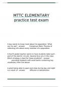 MTTC ELEMENTARY practice test exam