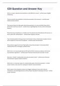 CDI Question and Answer Key