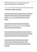 Tcole basic jailer course exam questions and answers 250qs 2024&sol;2025 rated A&plus;