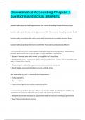 Governmental Accounting Chapter  1 questions and actual answers&period;