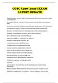 CGSC C300 &lpar;2020&rpar; EXAM LATEST UPDATE 