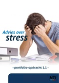Portfolio-opdracht 1.1 Advies over stress (cijfer 8,8)