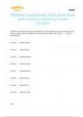 Phikeia Final Exam With Questions And Correct Answers Latest Version