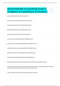 Governmental Accounting Exam 2 Chapters 4-6 questions & answers&period;