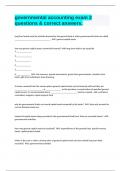 governmental accounting exam 2 questions & correct answers&period;