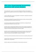 UGA Intro Governmental Accounting I questions with actual answers&period;