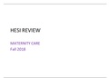 Nursing 472: HESI maternity review  fall 2018