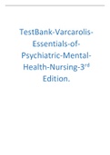 TestBank-Varcarolis-Essentials-of-Psychiatric-Mental-Health-Nursing-3rd Edition&period;