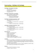 Samenvatting 1&period;1 Inleiding in de Sociologie &plus; LINK ONLINE FLASHCARDS