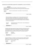 NURS 6521N ADVANCED PHARMACOLOGY MIDTERM EXAM WITH ANSWERS