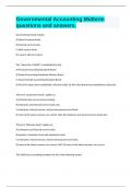 Governmental Accounting Midterm questions and answers&period;