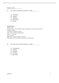 Chapter 1 Test Bank for Anatomy and Physiology 1