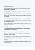 History chapter &num;5 &lpar;LATEST 2025&sol; 2026 UPDATE&rpar; QUESTIONS AND VERIFIED ANSWERS&vert; 100&percnt; CORRECT&vert; GRADE A&plus; 