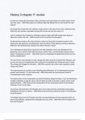 History 9 chapter 11 review 2024&sol;2025 &semi;100&percnt; complete newest version guide &lpar;verified&rpar;