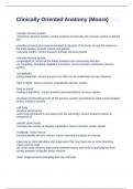 Clinically Oriented Anatomy &lpar;Moore&rpar; exam with correct answers 2024