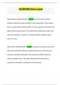 NUR4590 final exam 2024 latest&period;pdf