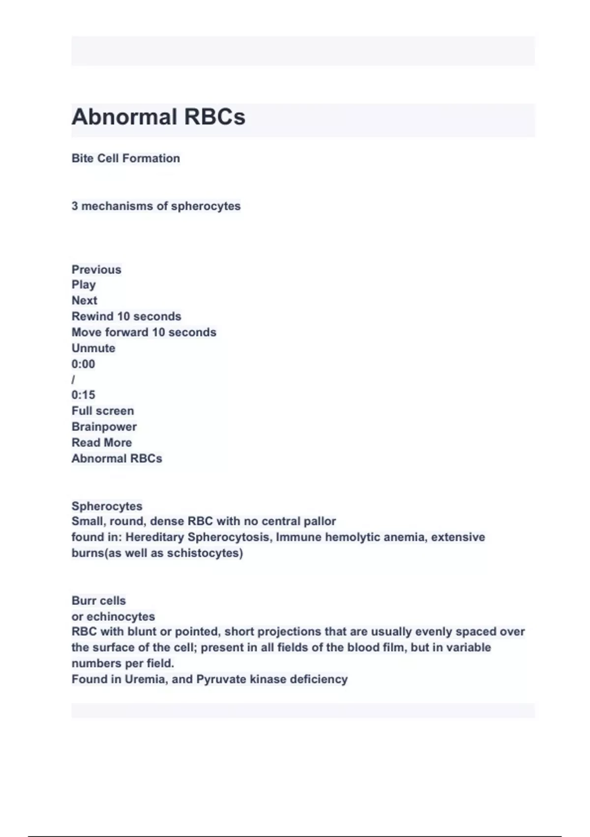 Bizzare Rbcs Abnormal RBCs Exam Questions with complete solutions 2024/2025( A+ ...