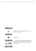 Test Bank for Medical Surgical Nursing 7th Edition by Linton All Chapters Covered