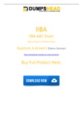 Passing your IIBA-AAC Exam Questions In one attempt with the help of IIBA-AAC Dumpshead!