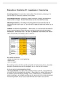 Samenvatting Educatiever Hoofdstuk 11 Investeren en Financiering