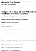 CH45 - Care of the Patient with a Gastrointestinal Disorder &vert; Nursing Test Banks&period;