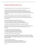 Emergency and Disaster Nursing mes surg- GRADE A&plus; SOLUTION
