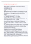 Med Surg Visual and Auditory Problems- GRADE A&plus; SOLUTION