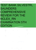 Comprehensive Review for the NCLEX-RN Examination, 5th Edition: Silvestri Saunders: (MCQ with Answer & rationale)