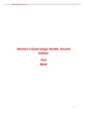 Women&rsquo;s Gynecologic Health&comma; Second Edition Test Bank Already graded A
