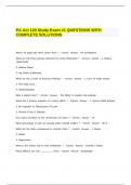 PA Act 120 Study Exam -1 QUESTIONS WITH COMPLETE SOLUTIONS&period;