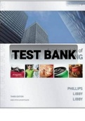 Exam (elaborations) Test Bank for Fundamentals of Financial Accounting 3rd Edition Phillips, Libby, Libby  