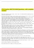 PTK Practice ABCTE EXAM Questions with complete solution&period;