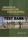 Exam (elaborations) TEST BANK Principles of Foundation Engineering Instructor's Solution Manual BRAJA M. DAS 
