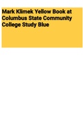 Exam (elaborations) Mark Klimek Yellow Book at Columbus State Community College Study Blue 
