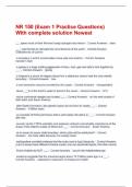NR 150  Exam Newest Package Deal