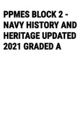 Exam (elaborations) PPMES Block 2 - Navy History and Heritage 