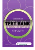 Exam (elaborations) TEST BANKS FOR LPN TO RN TRANSITION BY LORA CLAYWELL 4TH EDITION ALL CHAPTERS 1 TO 18 141 PAGES 