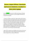 Fences- August Wilson &vert; Questions and Correct Solutions &vert; Graded A&plus; &vert; 2024&sol;2025 Update