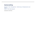 Samenvatting Public Management, ISBN: 9780230242708 Mirko Noordegraaf
