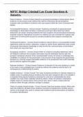 MPTC Bridge Criminal Law Exam Questions & Answers&period;
