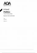 AQA A LEVEL POLITICS WRE &lpar;7152&sol;3 &colon; Political Ideas &rpar;