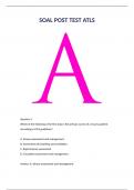 SOAL POST TEST ATLS 2025 STUDY GUIDE 100&percnt; A&plus; GRADED