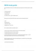 NEHA study guide Questions and Answers well Explained Latest 2024&sol;2025 Update 100&percnt; Correct&period;
