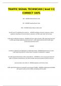 TRAFFIC SIGNAL TECHNICIAN &lpar; level 11&rpar; CORRECT 100&percnt;